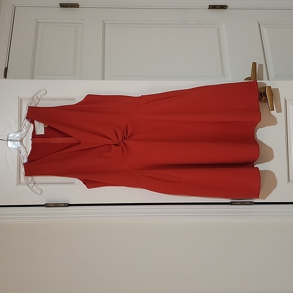 LEIFSDOTTIR BRIGHT CORAL DRESS SZ14